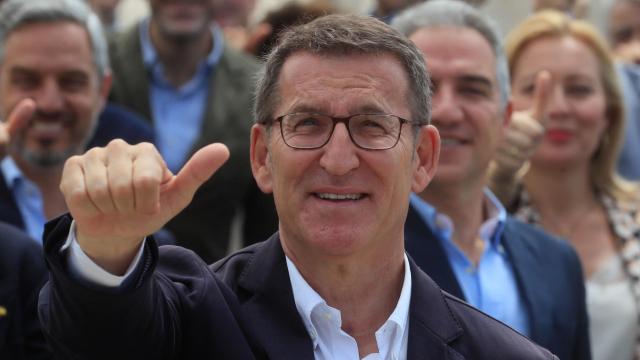 Alberto Núñez Feijóo, líder del PP, este martes en Aranjuez.
