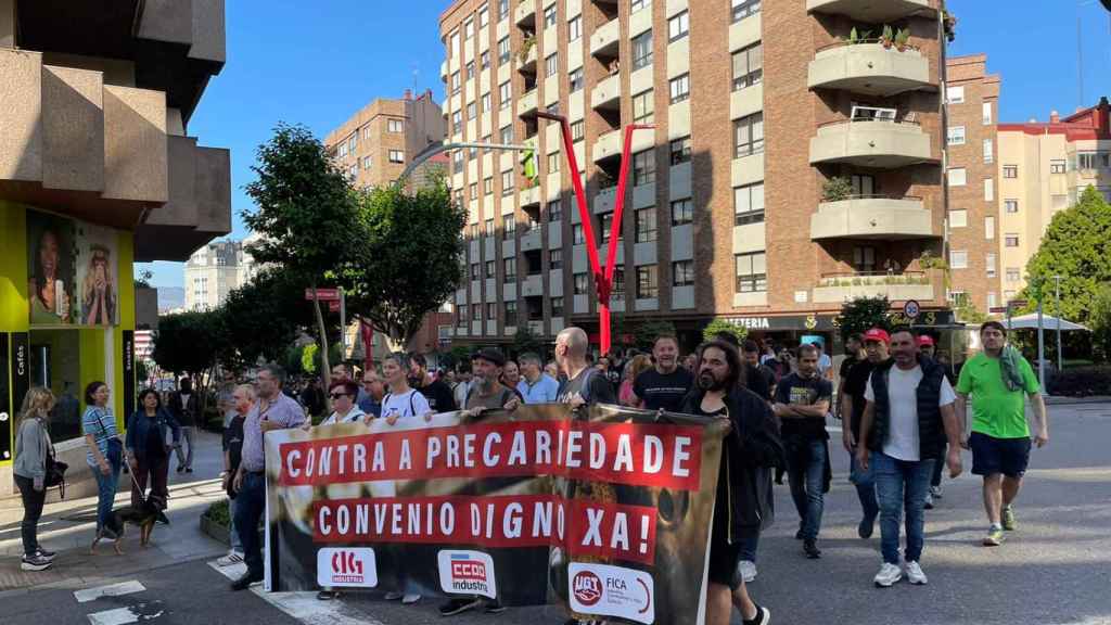 Huelga del sector del metal en Vigo.