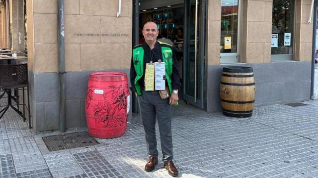 El vendedor de la ONCE Francisco-Ventura Lorenzo Calvo