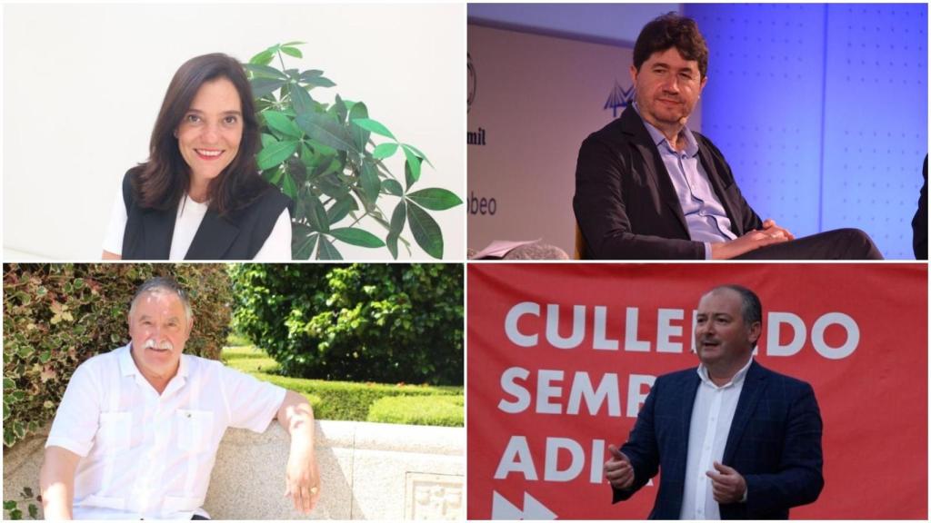 Inés Rey, Carlos Calvelo, Ángel García Seoane y José Ramón Rioboo.