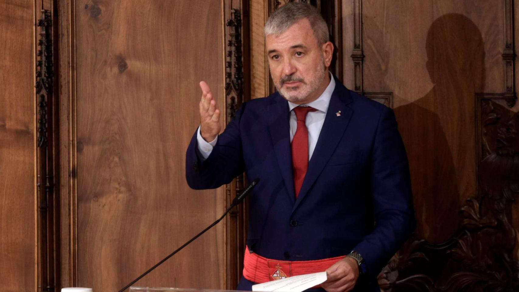 Jaume Collboni (PSC), el nuevo alcalde de Barcelona, este sábado.