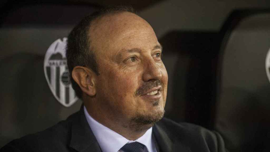 Rafael Benítez en una imagen de su paso por el club valenciano.