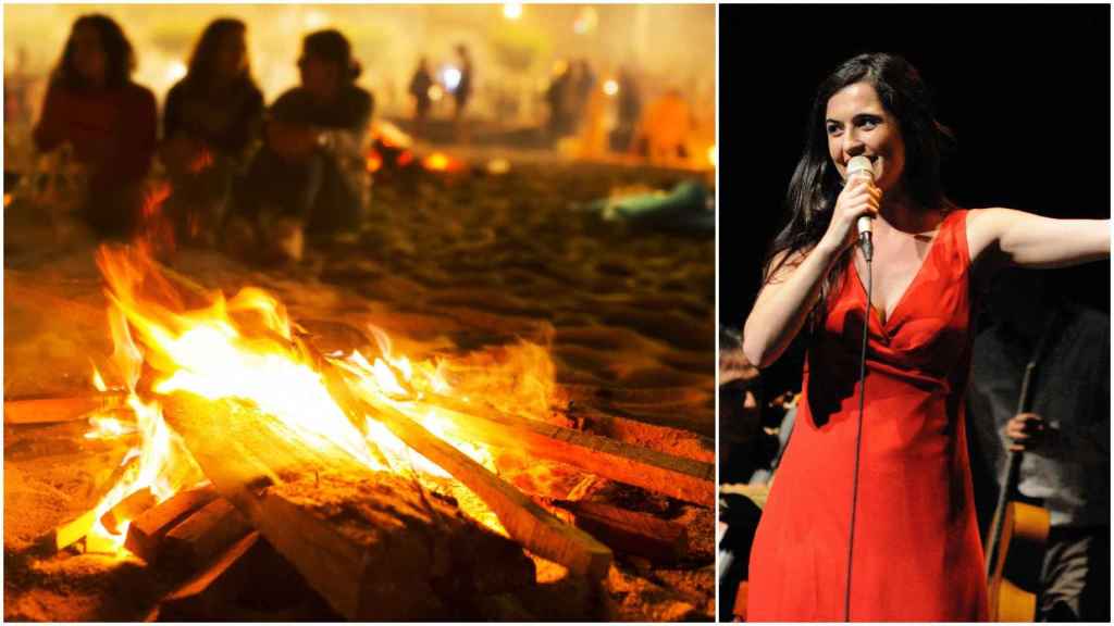 Hoguera y San Juan y Sílvia Pérez