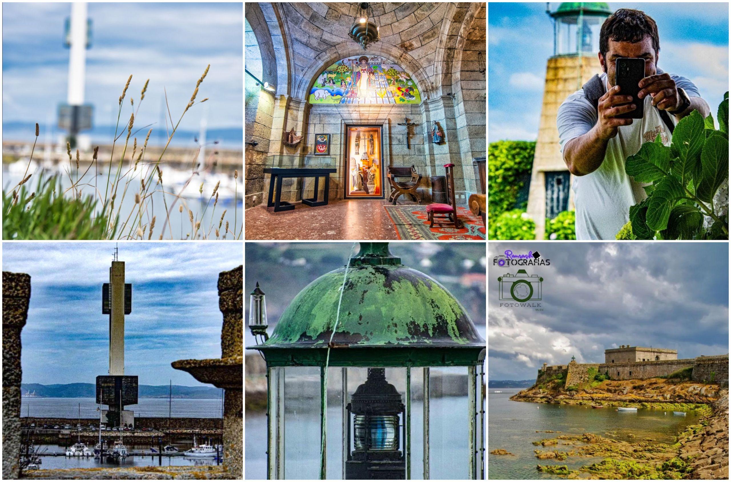 Algunas de las fotografías del primer encuentro de Fotowalk Galicia. Foto: Cedida