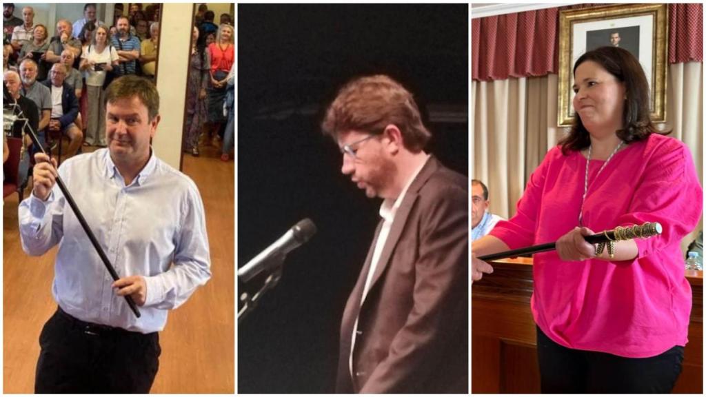 De izquierda a derecha, Benito Portela, Carlos Calvelo y Alejandra Pérez