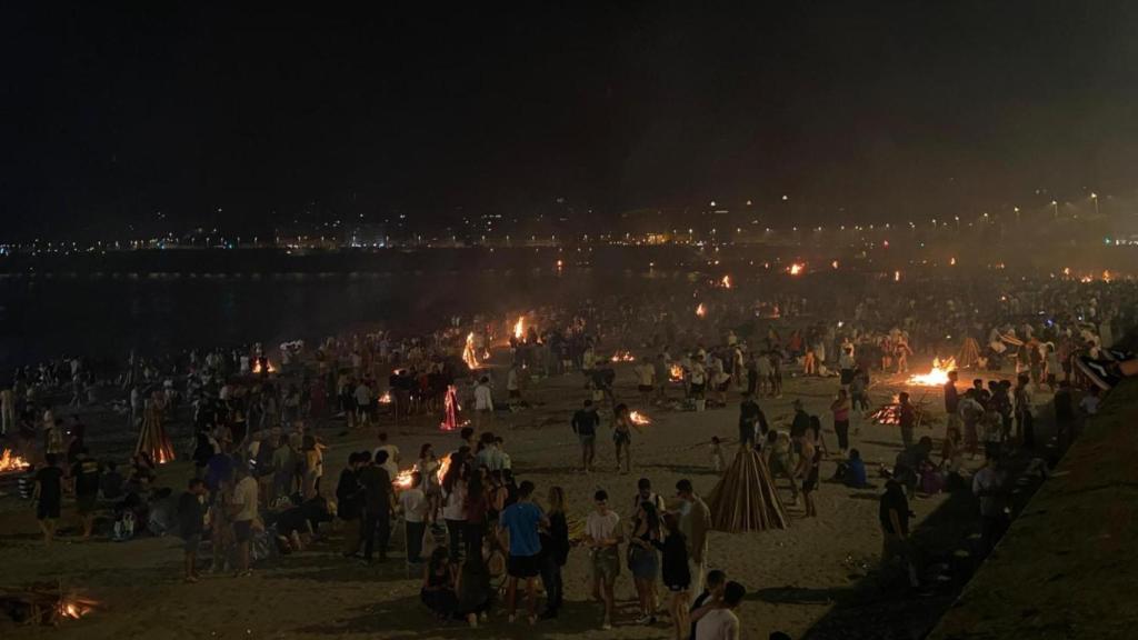Noche de San Juan 2023 en A Coruña.