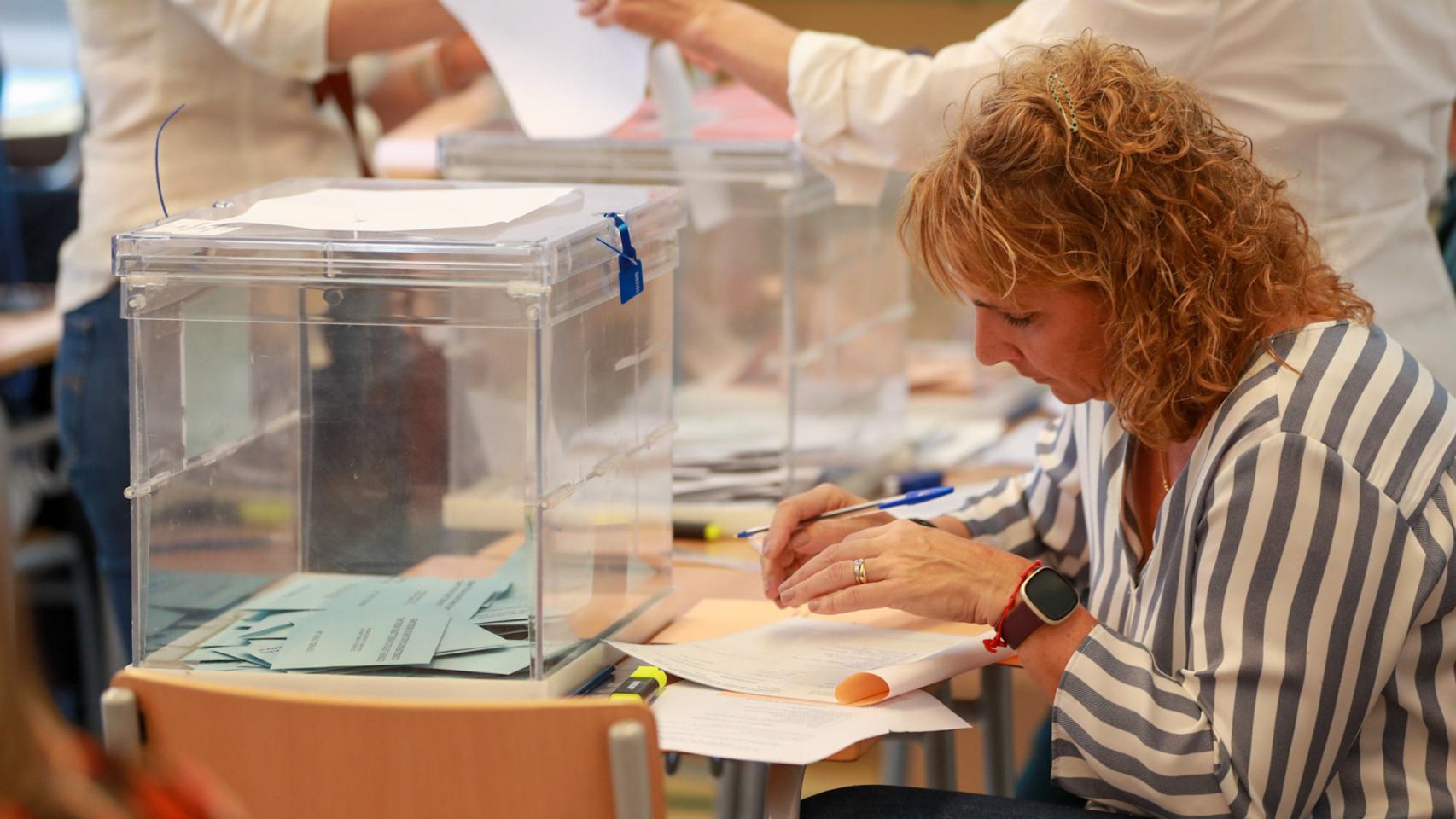 Una mesa electoral, el pasado 28 de mayo, en Palma de Mallorca.