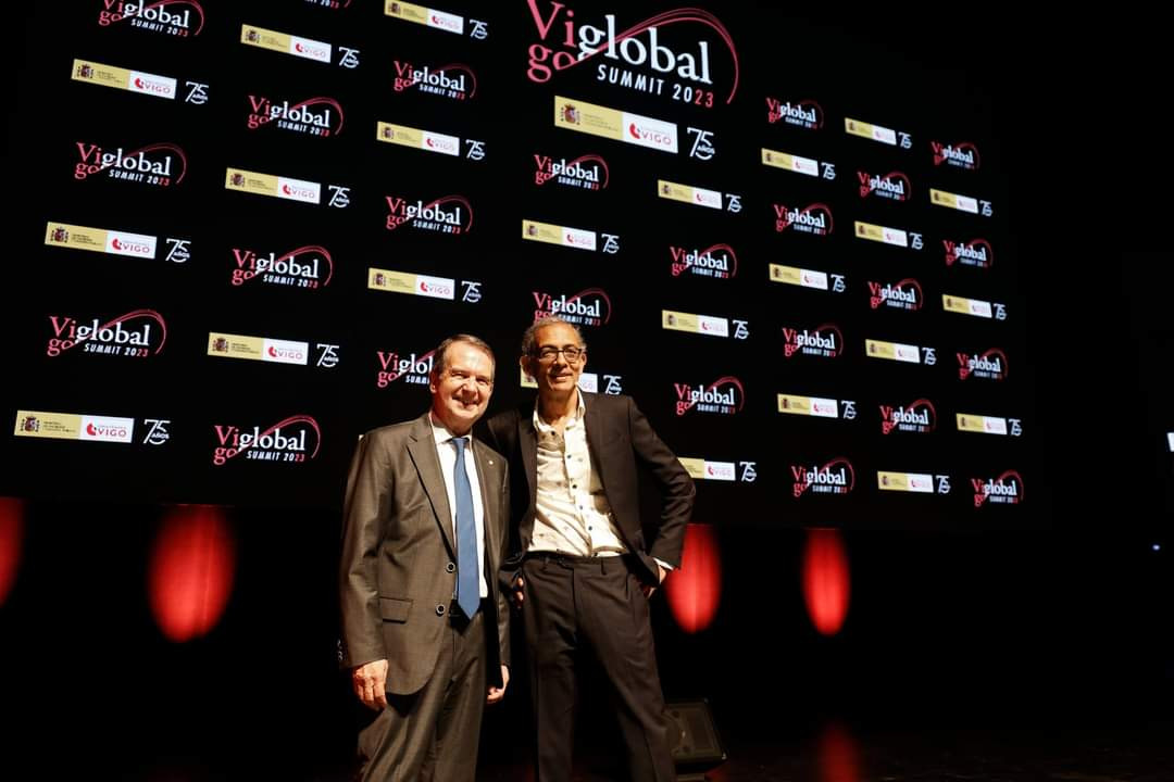 Abel Caballero y Abhijit Banerjee. (Fotos: Carlos Rodríguez. Free Box)