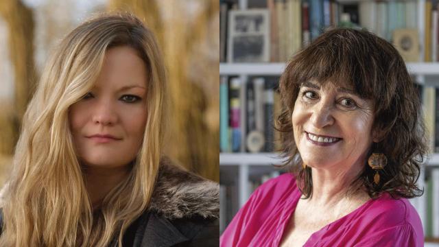 Catriona Ward (Foto: Robert Hollingworth) y Rosa Montero (Sara Fernández)