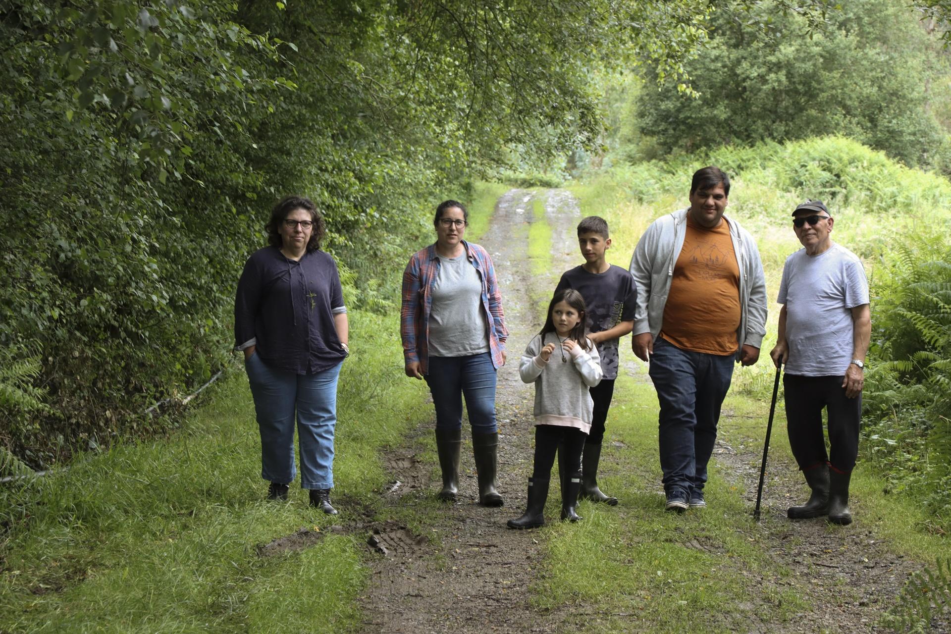 Varios de los miembros de la familia responsable de Labrecos (Cedida).