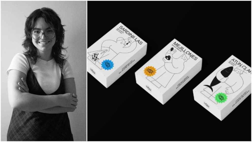 Alba Castro y su diseño ganador Un buen pescador.