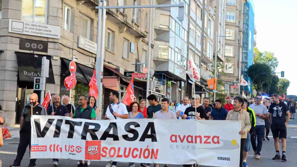 Manifestación de Vitrasa.