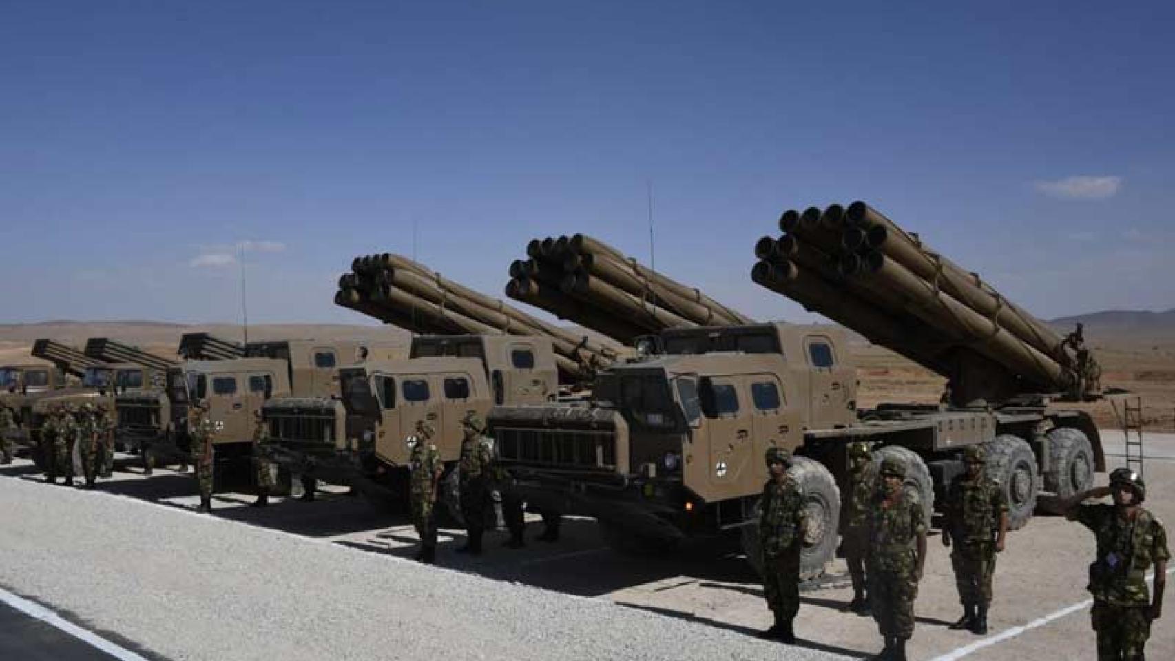 Ejercicio militar Fadjr 2023 ('Madrugada 2023') celebrado en Argelia el 25 de junio de 2023.