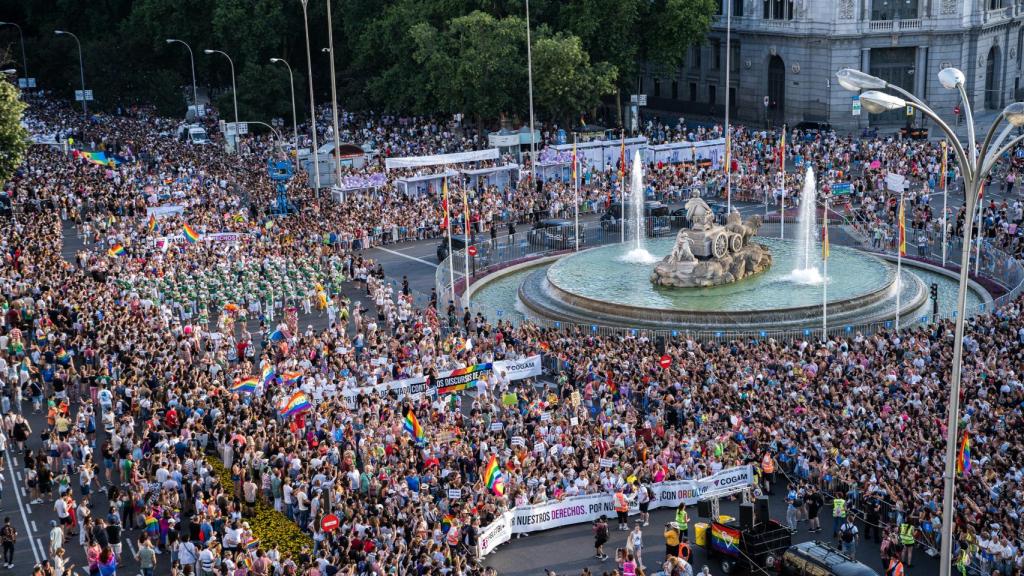 La manifestación del orgullo en Cibeles
