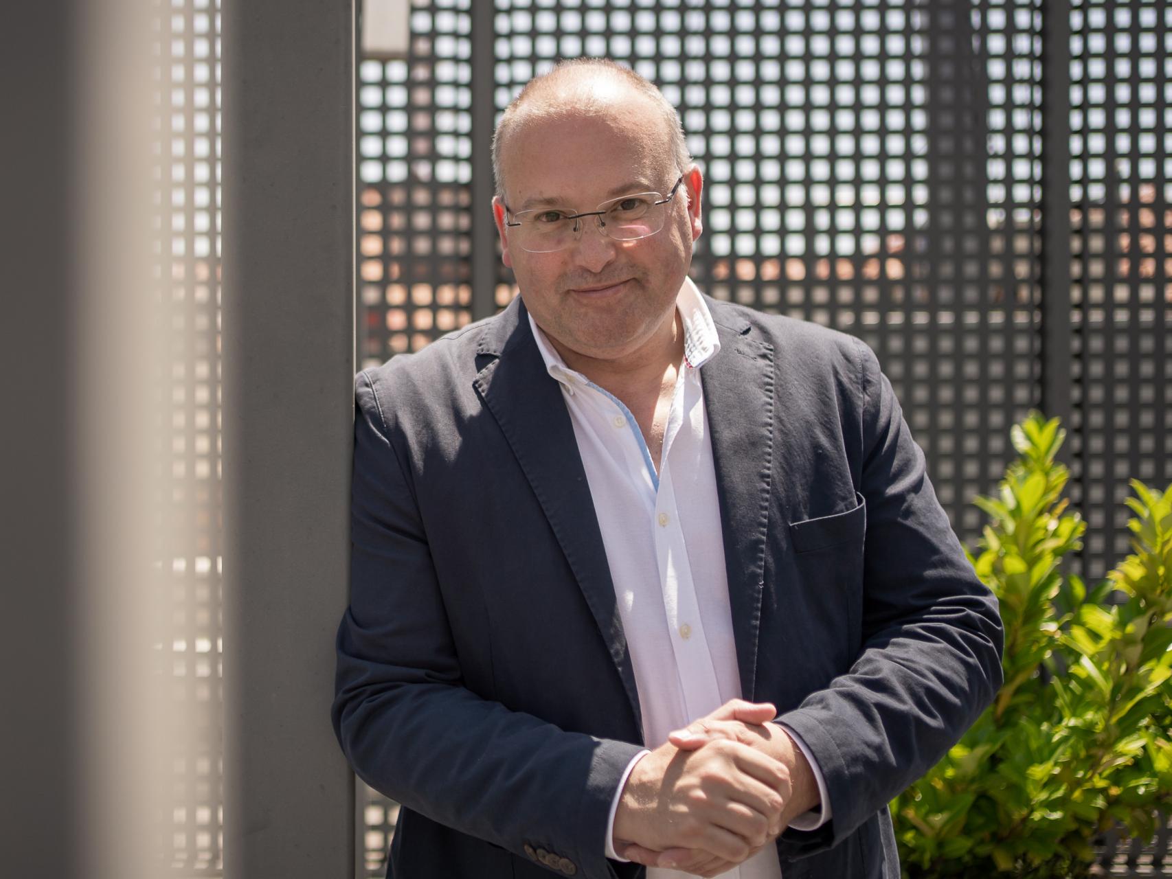 Miguel Tellado, vicesecretario de organización del PP, posa para EL ESPAÑOL en Génova.