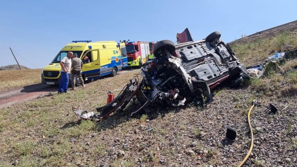 Imagen de archivo de un accidente de tráfico en la provincia de Málaga.