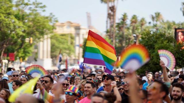 Una imagen de la marcha LGTBI en Málaga.