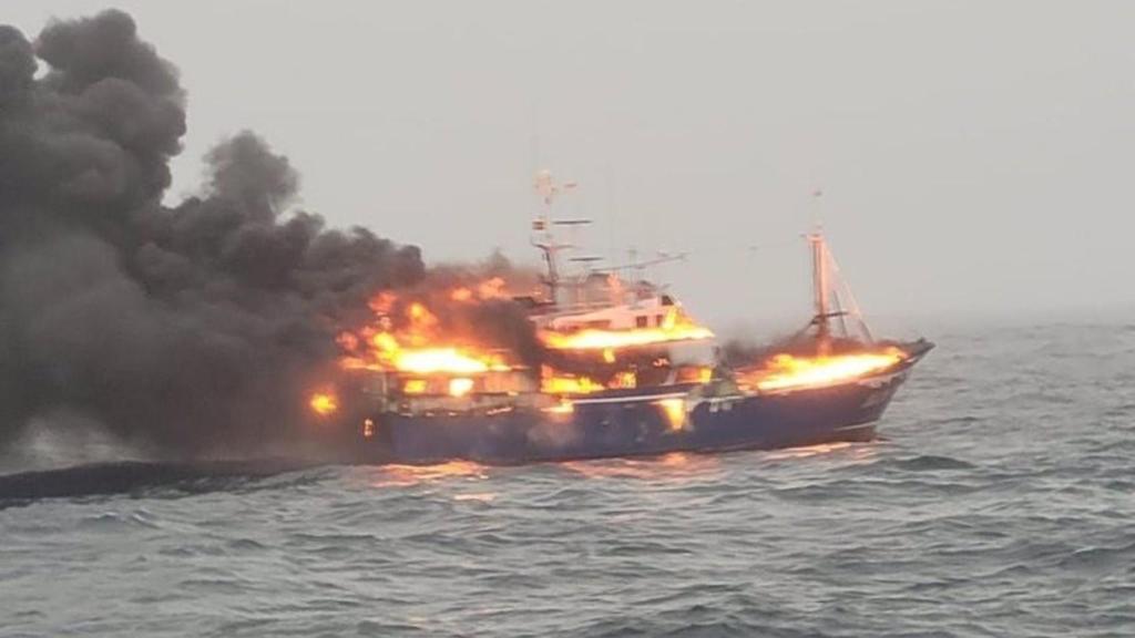 El incendio del ‘Nuevo San Juan’.