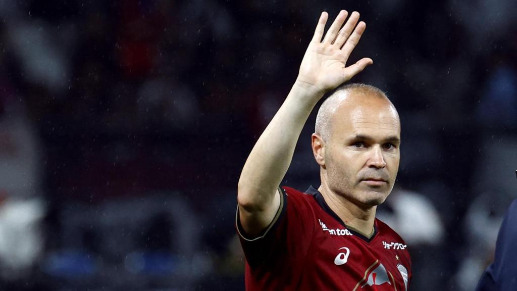 Andrés Iniesta durante su último partido en el Vissel Kobe.