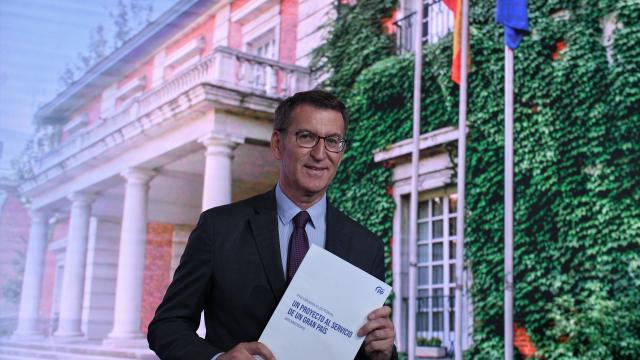 El presidente del Partido Popular y candidato a la Presidencia del Gobierno, Alberto Núñez Feijóo.