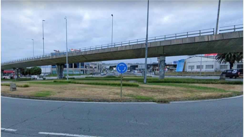 Glorieta de Eduardo Diz en Agrela, A Coruña