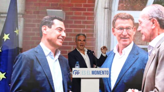 Elías Bendodo, en el acto de inicio de la campaña del PP de Málaga para las elecciones generales.