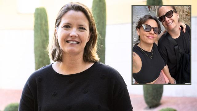 La periodista, en un montaje de JALEOS.