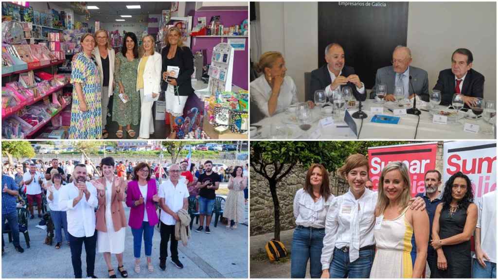 Los candidatos en los diferentes actos agendados para este martes.