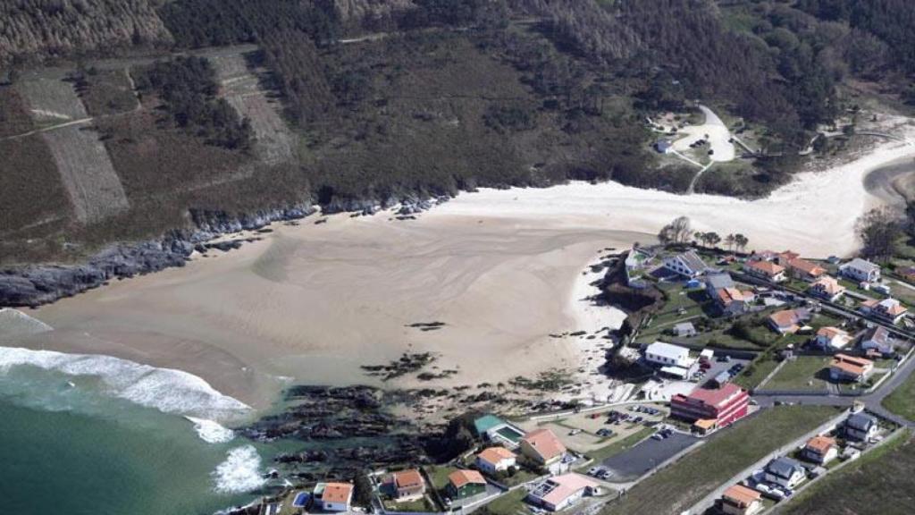 Playa del río de Meirás