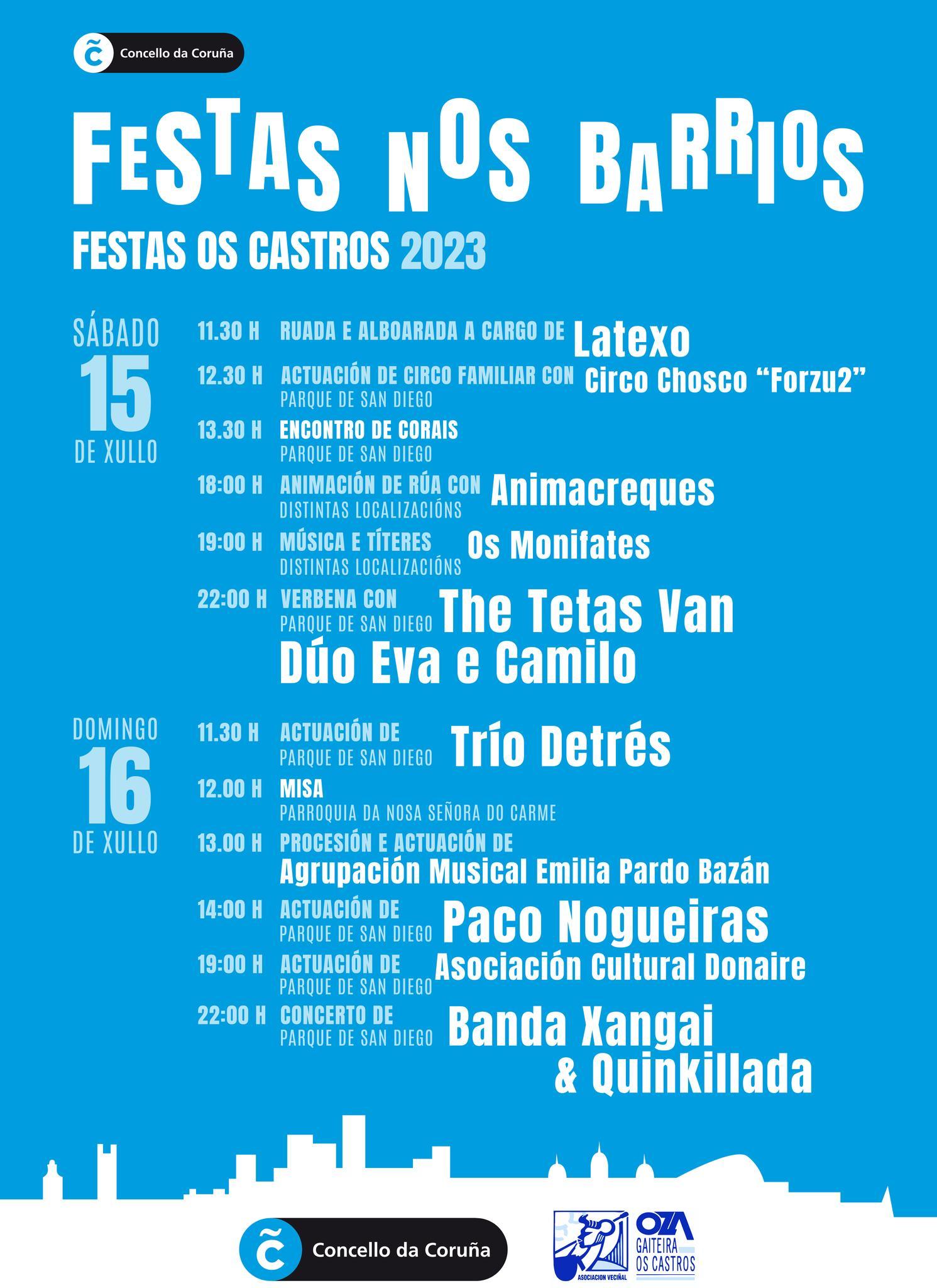 Festas do Carmen en Os Castros