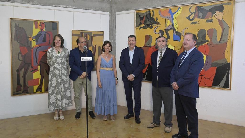 Sada. A CoruñaO conselleiro de Cultura, Educación, FP e Universidades, Román Rodríguez, acompañado polo director xeral de Cultura, Anxo M. Lorenzo, asisten á apertura do Museo Sargadelos-Carlos Maside17/07/2023Foto: Moncho Fuentes / AGN A Coruña