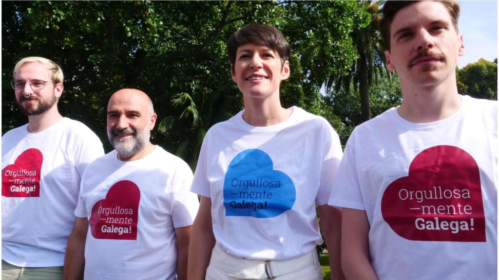 Ana Pontón junto a Néstor Rego este martes en A Coruña