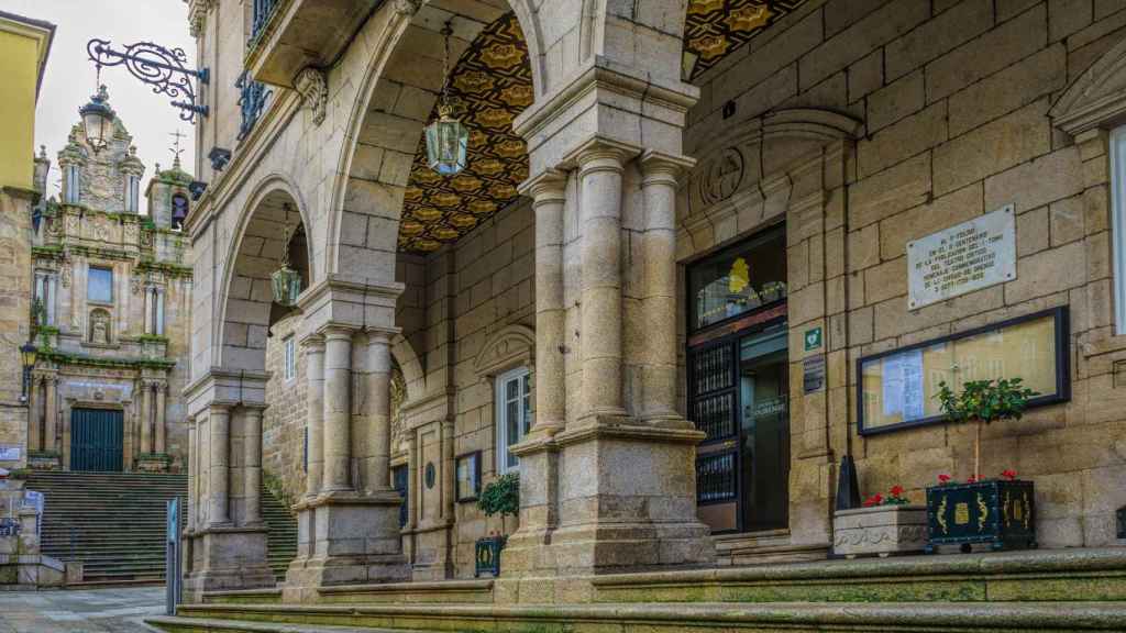 Exterior del Concello de Ourense, ubicado en la Plaza Mayor.