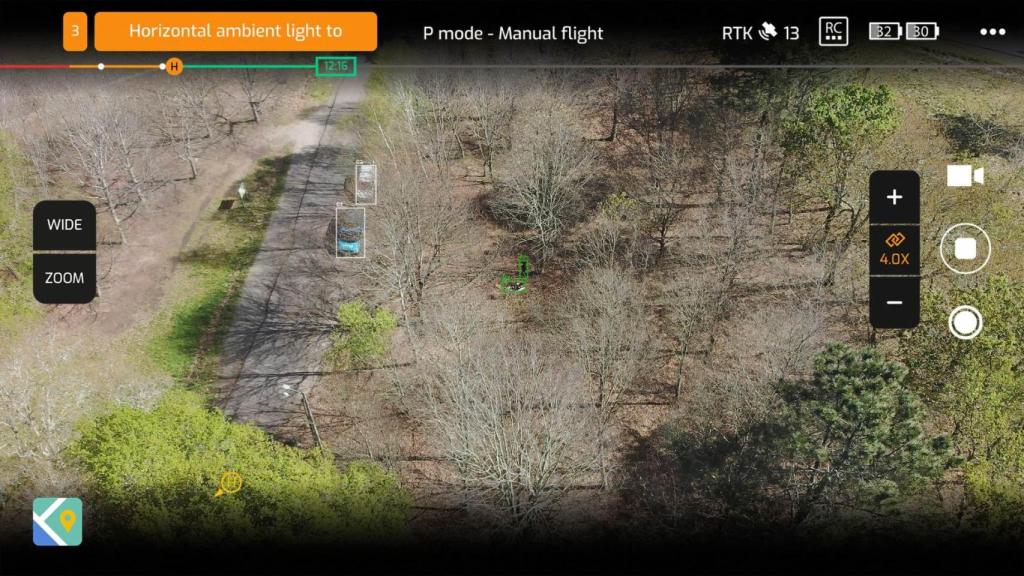 Cámara en tiempo real del dispositivo DroneFinder