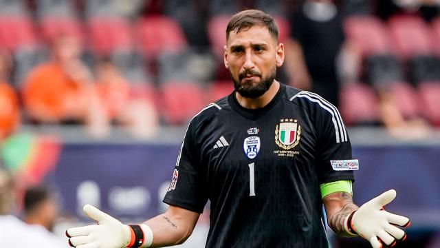 Donnarumma, con la selección de Italia