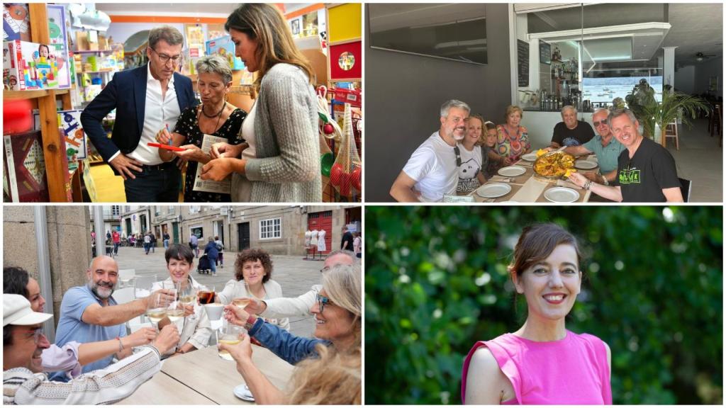 Planes de los líderes y candidatos gallegos antes del 23-J