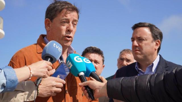 Foto de archivo de José Ramón Gómez Besteiro y Valentín González Formoso.