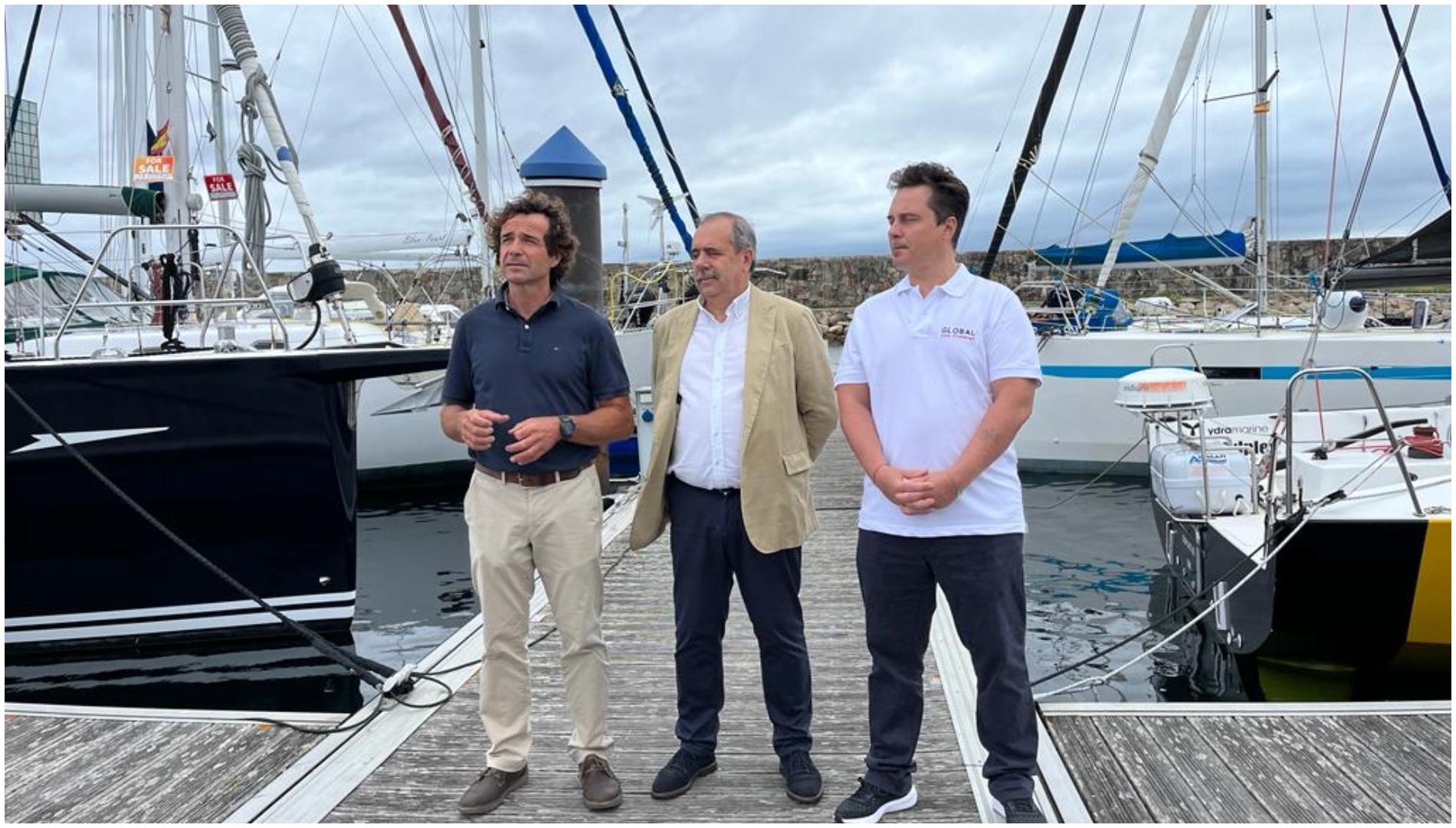 Roberto Bermúdez, Manuel Vázquez y Marco Nannini este viernes en A Coruña