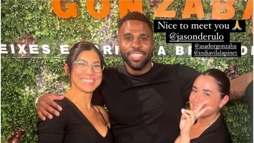 Jason Derulo en el restaurante Gonzaba de A Coruña