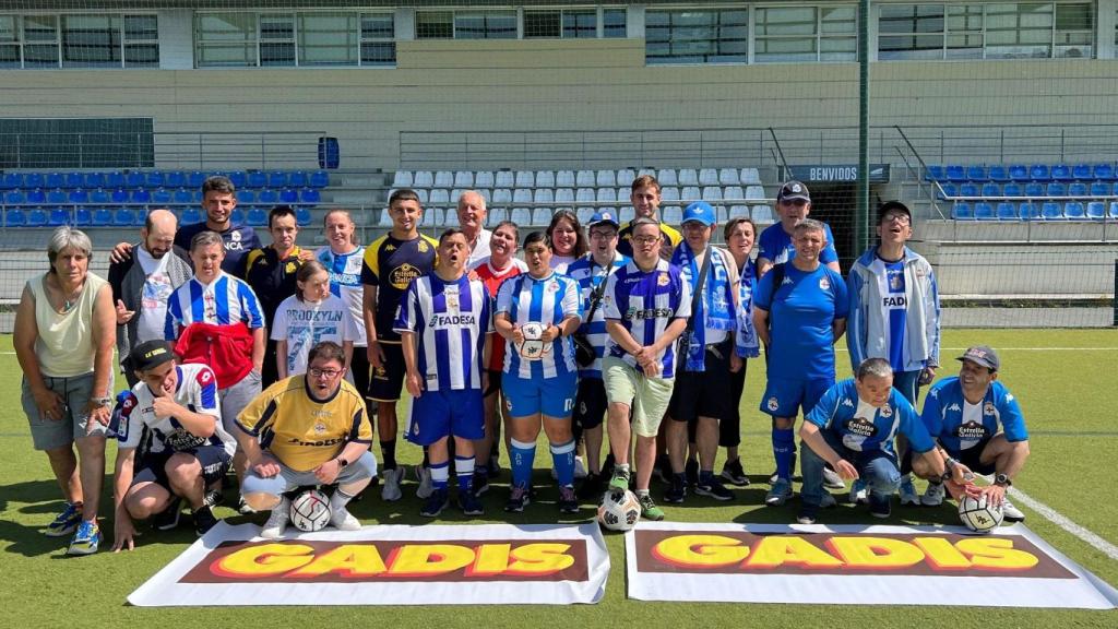 Usuarios de Aspace y Aspronaga disfrutan con Gadisa y el Dépor de dos jornadas en Abegondo