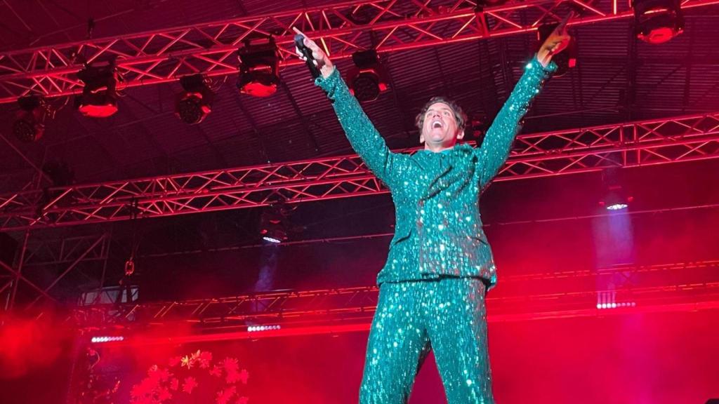 Mika en su actuación en A Coruña.