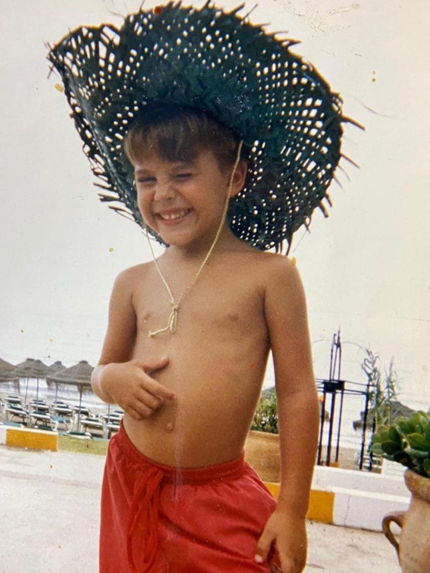 Daniel Sancho, en una imagen de pequeño.