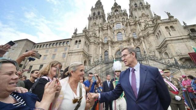 Alberto Núñez Feijóo en la festividad del Apóstol Santiago.