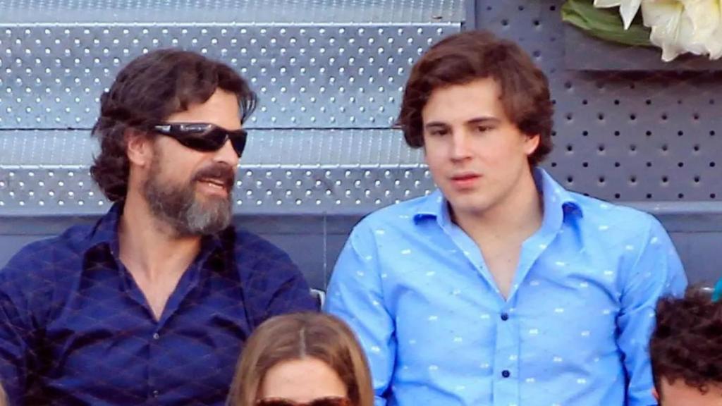 Daniel Sancho junto a su padre Rodolfo. Imagen de archivo.