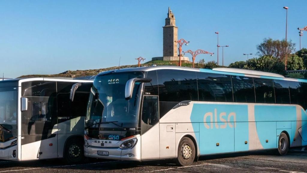 Autobuses de Alsa, en una foto de archivo.