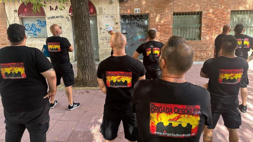 El equipo de Brigada Desokupa.