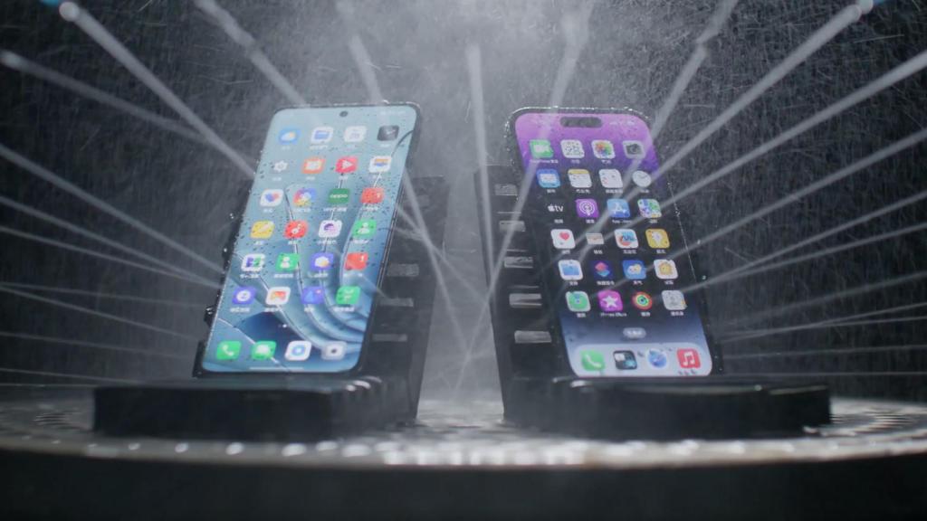 Pruebas de móviles para certtificación IP69