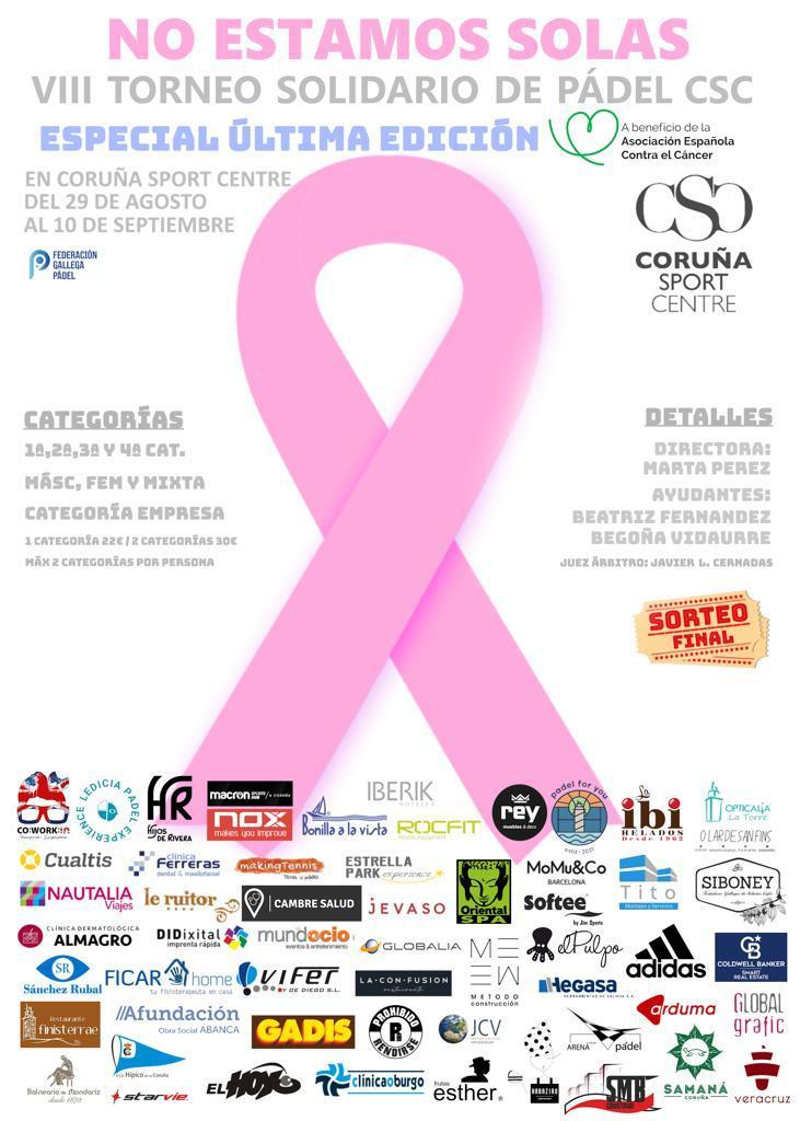 Cartel del torneo No estamos solas (Cedido).