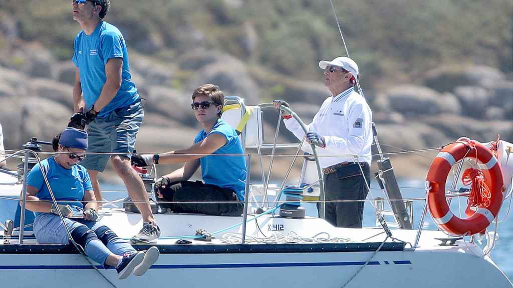 Pedro Campos a bordo del Berlinguiño.