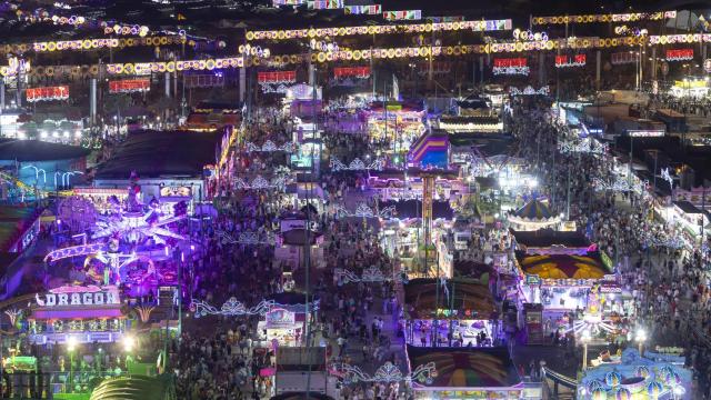 Una imagen aérea de la Feria de Málaga.
